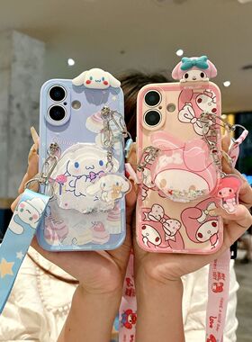 适用于华为y9prime2019手机壳女新款nzones7萌趣玉桂狗nzones7pro斜挎nzones7pro+全包式nzone50pro美乐蒂套