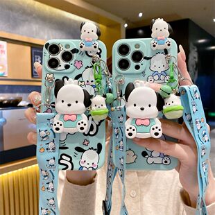 适用于oppok11手机壳少女新款k11pro斜挎k11x背带k10卡通可爱帕恰狗k10pro全包防摔k10x软硅胶k9创意k7保护套