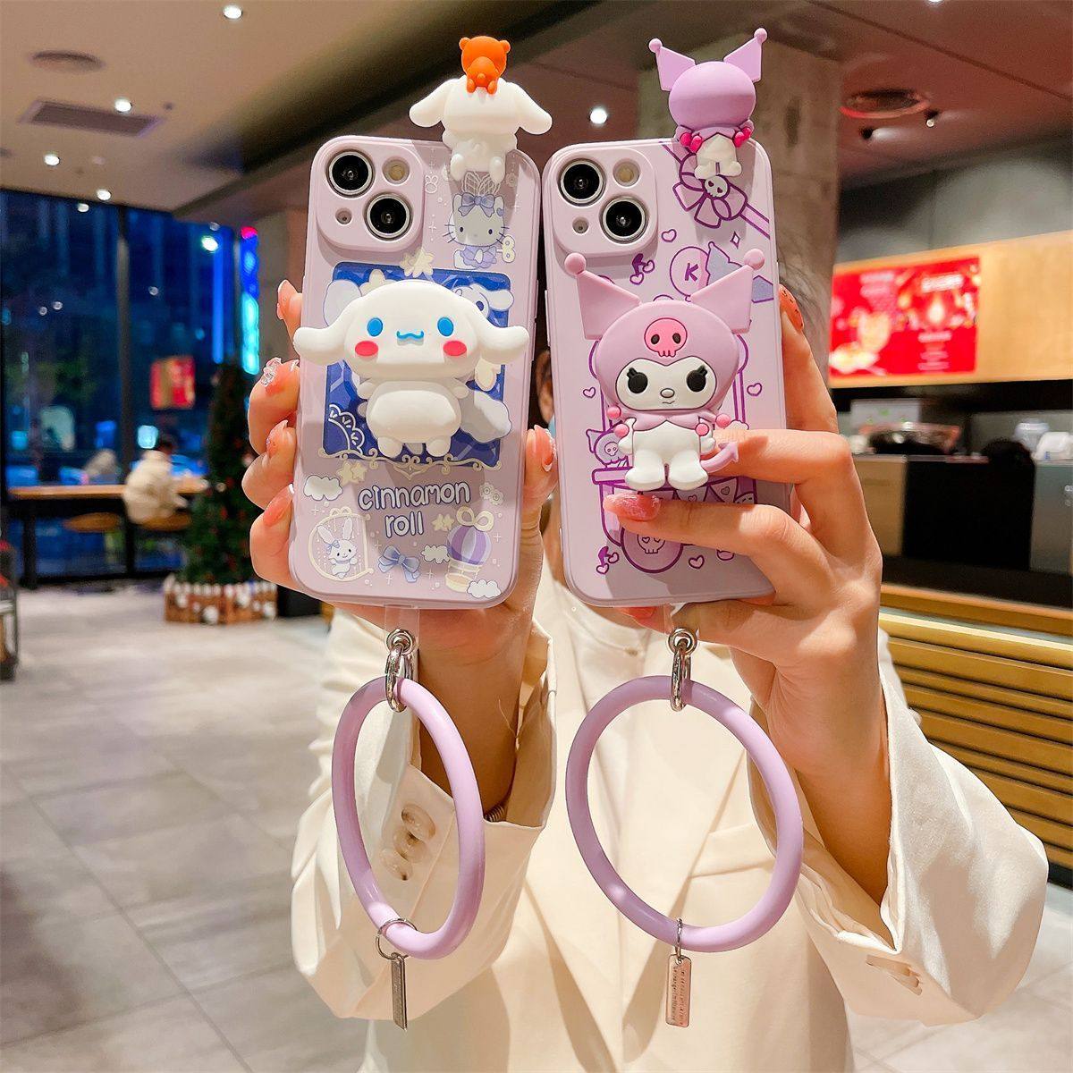 适用于红米note14手机壳少女新款note14pro星星玉桂狗note13情侣note13pro卡通库洛米note12防摔带手环保护套