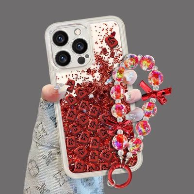 红色满屏麻将发适用于oppoa3手机壳女a2pro新年a1x创意流沙a9 a11 a53高级a55 a56 a57透明a58x a72 a78套a93