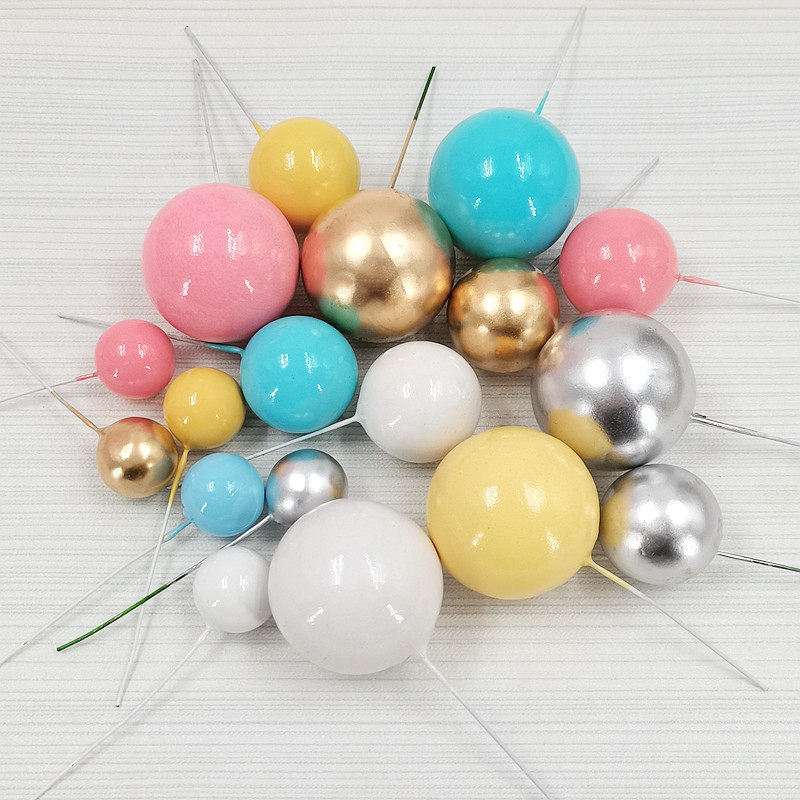 烘焙生日蛋糕装饰插牌金属球银色粉色圆球透明球纸杯甜品装饰插件,节庆用品/礼品,节日装扮用品,淘宝优惠券,粉丝福利购,淘宝优惠卷
