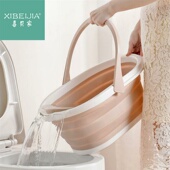 旅行家用加厚水盆脸盆可洗衣泡脚车载折叠便携式 洗脸伸缩洗菜