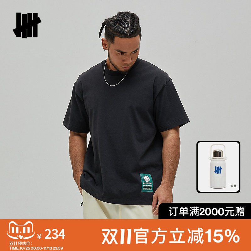 UNDEFEATED五条杠官方夏季男女同款图案短袖T恤(环保主题）