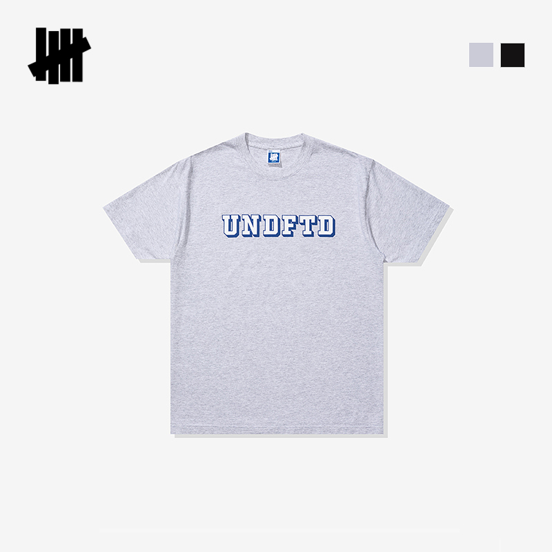 五条杠图案短袖T恤男女同款