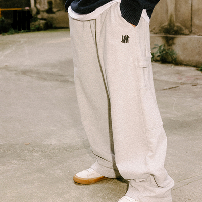 五条杠经典LOGO休闲裤