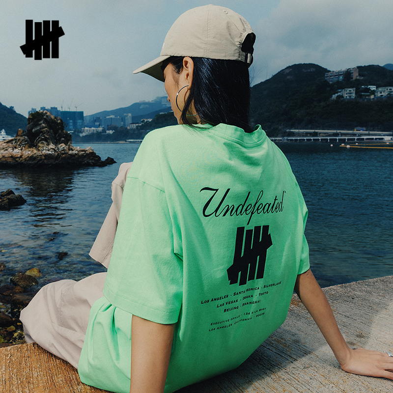 UNDEFEATED五条杠官方夏季新品时尚休闲美式经典ICON短袖T恤