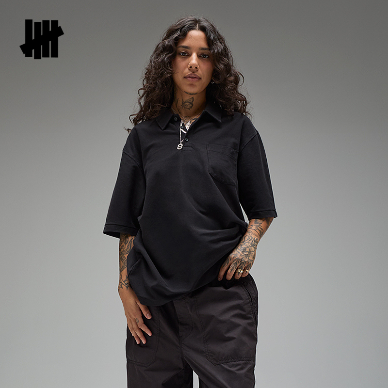 五条杠休闲短袖POLO衫