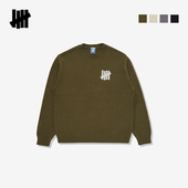 UNDEFEATED五条杠官方冬季 贴布绣圆领毛衣 潮流美式 新品 ICON时尚