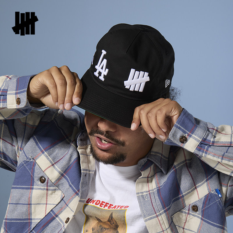 UNDEFEATED五条杠官方新品UNDEFEATED × Dodgers× NE联名棒球帽