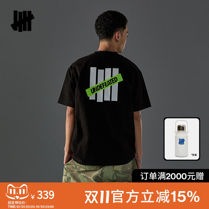 UNDEFEATED五条杠官方春季新品时尚潮流美式ICON图案短袖T恤