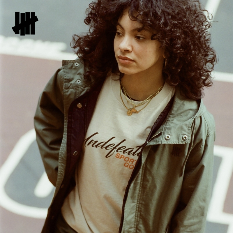 UNDEFEATED五条杠官方冬季新品时尚潮流潮酷连帽宽松户外大衣外套