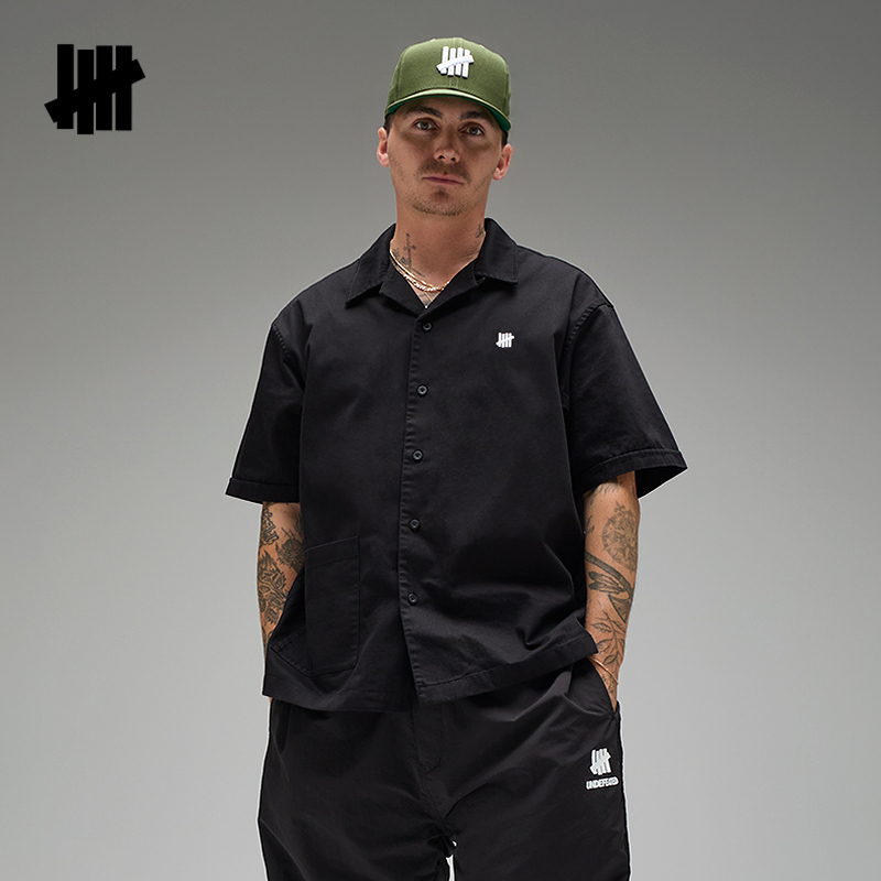 五条杠工装休闲百搭短袖衬衫