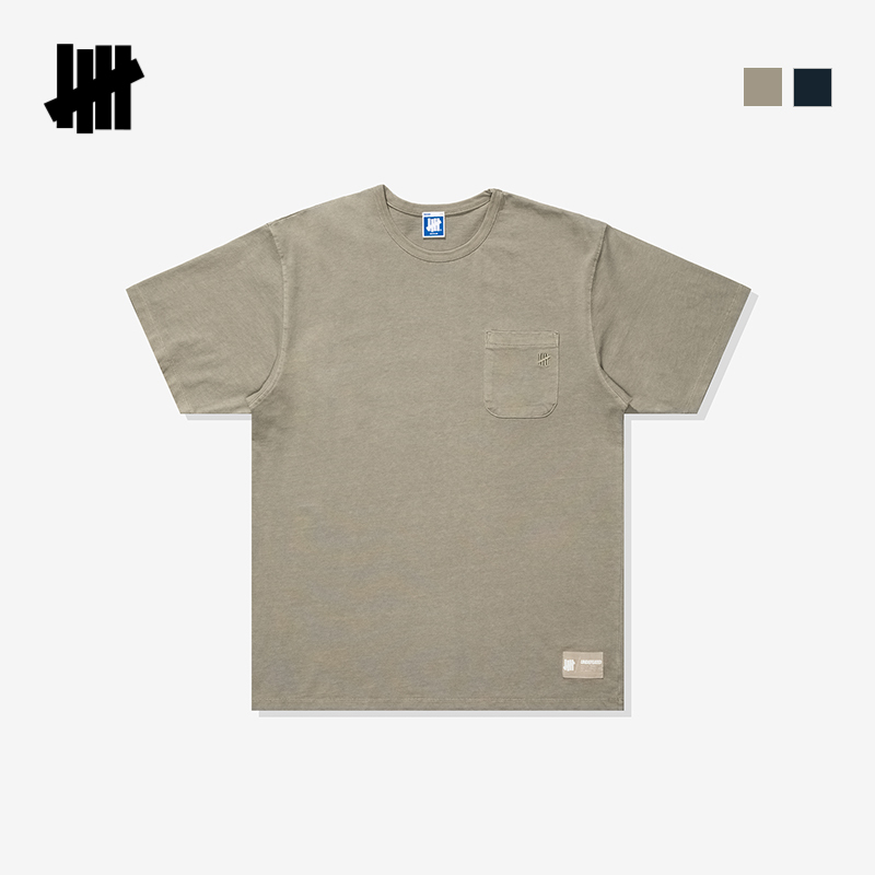 UNDEFEATED做旧口袋短袖T恤