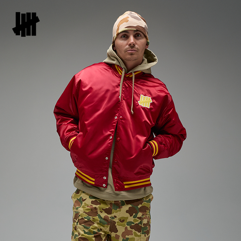 五条杠棒球服夹克外套