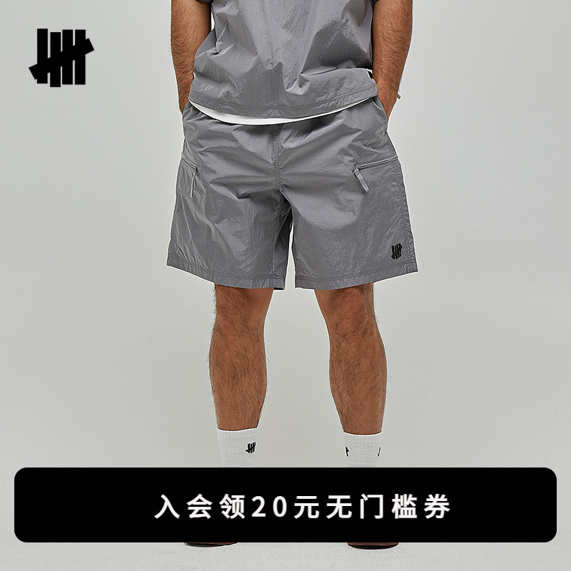 UNDEFEATED五条杠官方夏季新品经典百搭拉链口袋短裤(环保主题）