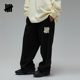UNDEFEATED五条杠官方冬季 做旧水洗重磅大logo直筒卫裤 新品 时尚