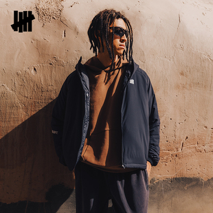 UNDEFEATED五条杠官方秋季新品时尚潮流美式经典防泼水连帽棉服