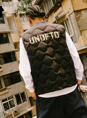 UNDEFEATED五条杠官方秋季新品葫芦绗棉轻量羽绒马甲