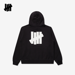 UNDEFEATED五条杠官方夏季运动休闲美式LOGO图案连帽卫衣