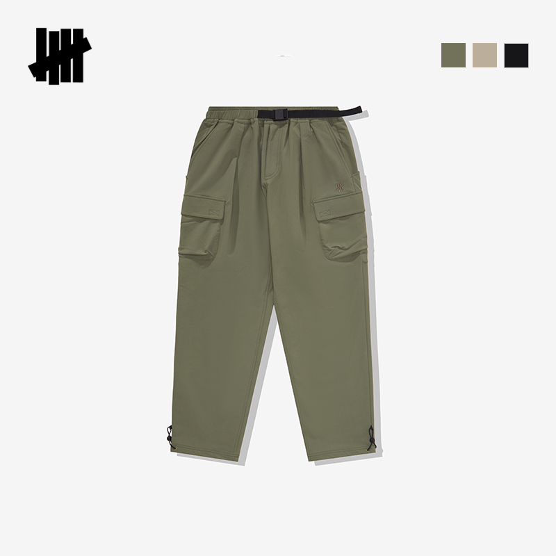 UNDEFEATED五条杠官方冬季新品内里薄绒直筒宽版户外长裤