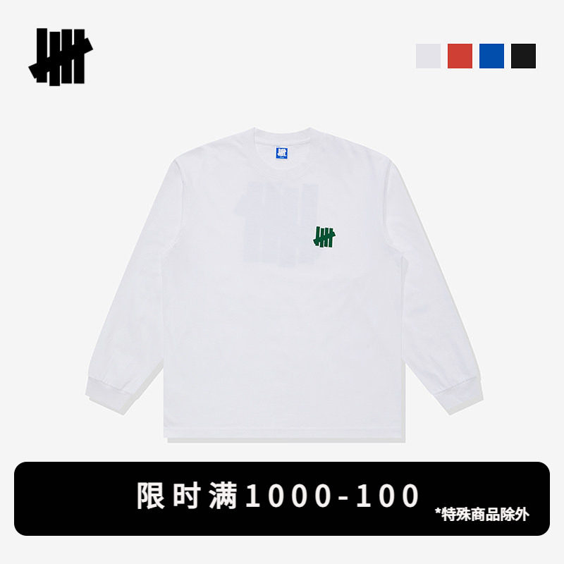 UNDEFEATEDICON五条杠长袖T恤图片