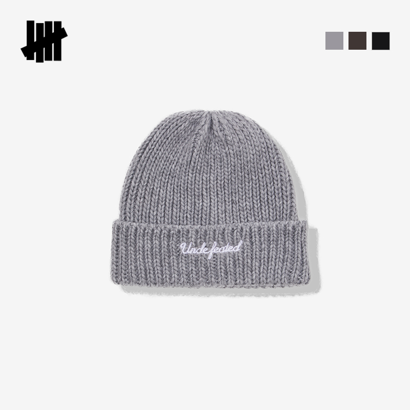 UNDEFEATED街头刺绣针织帽