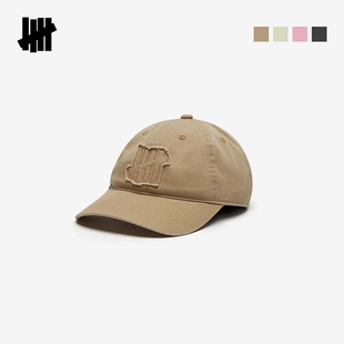 UNDEFEATED五条杠官方春季新品时尚潮流美式街头LOGO贴布绣棒球帽