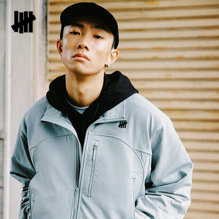 UNDEFEATED五条杠官方冬季新品时尚潮流美式军事软壳磨毛夹克外套