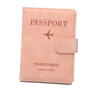 多功能护照夹皮革搭扣机票夹可放银行卡SIM卡槽护照本可定制LOGO