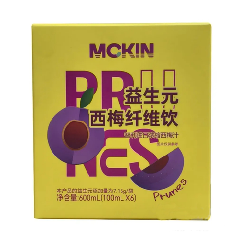 [MCKIN]益生元西梅纤维饮600m(100ml*6袋)/盒
