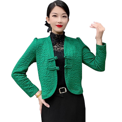 新中式棉衣外套女秋冬季洋气上衣