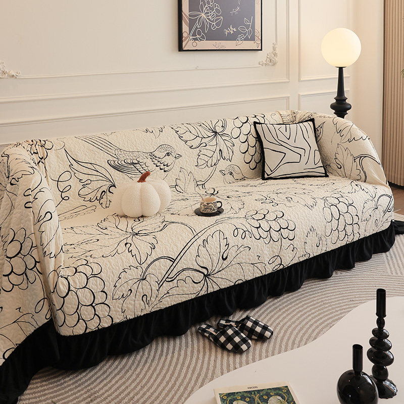 枕西湖现代简约全包沙发盖布巾毯新款四季通用万能防猫抓坐垫套罩,居家布艺,沙发套,淘宝优惠券,粉丝福利购,淘宝优惠卷