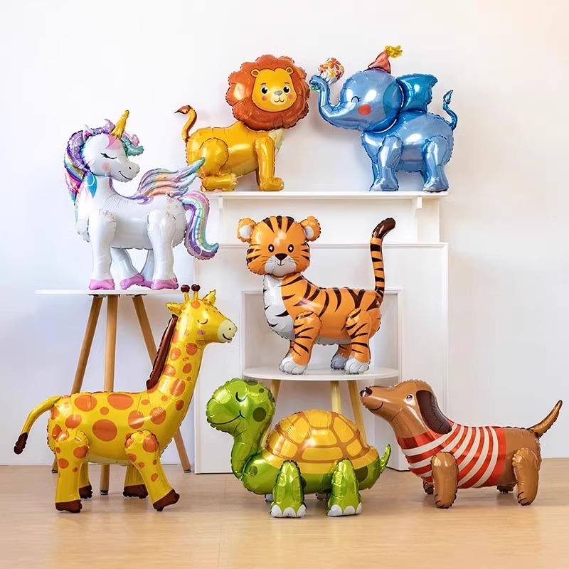 3D立体组装动物卡通气球儿童玩具