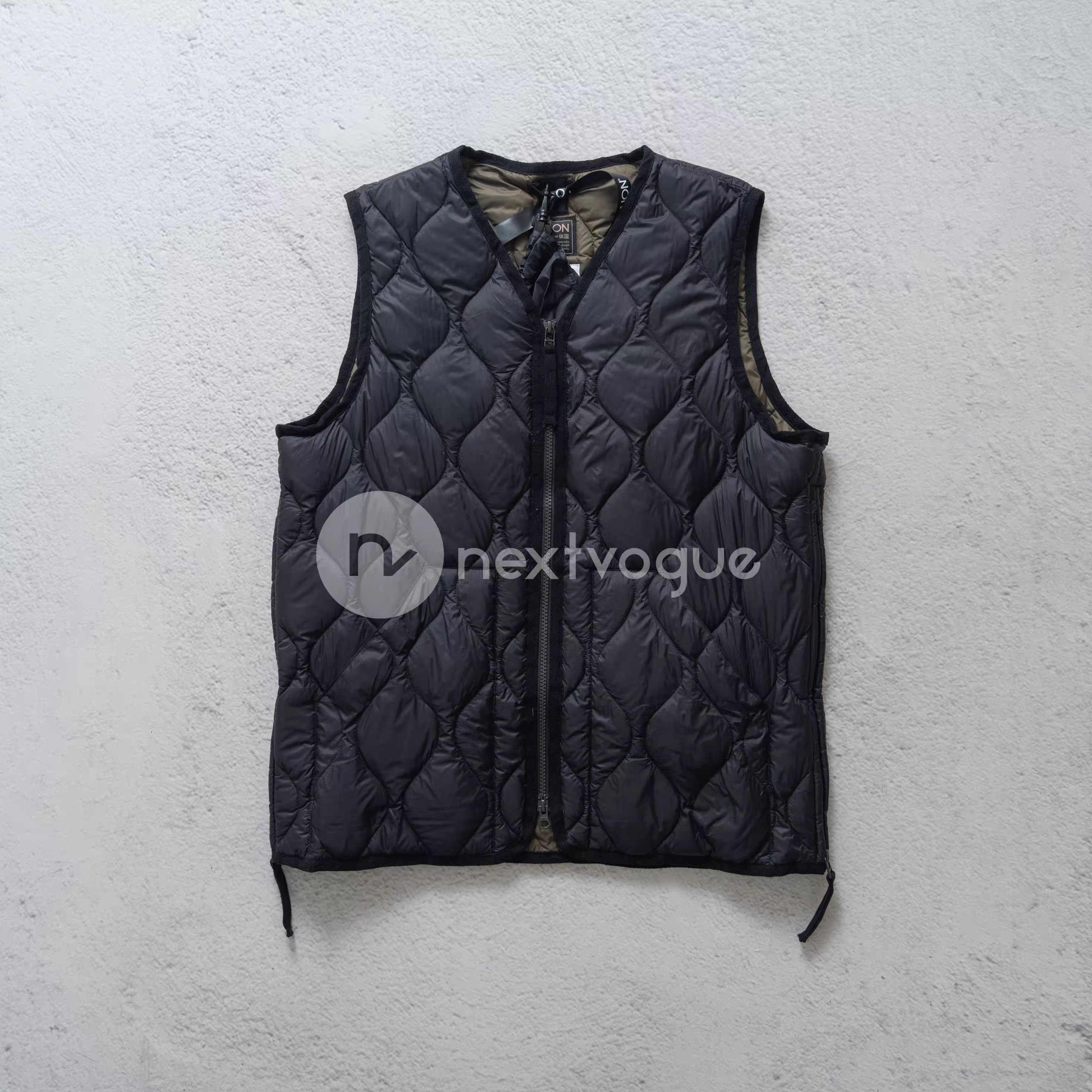 【NextVogue】Taion Military V-neck W-zip down vest 羽绒马甲