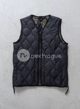【NextVogue】Taion Military V-neck W-zip down vest 羽绒马甲