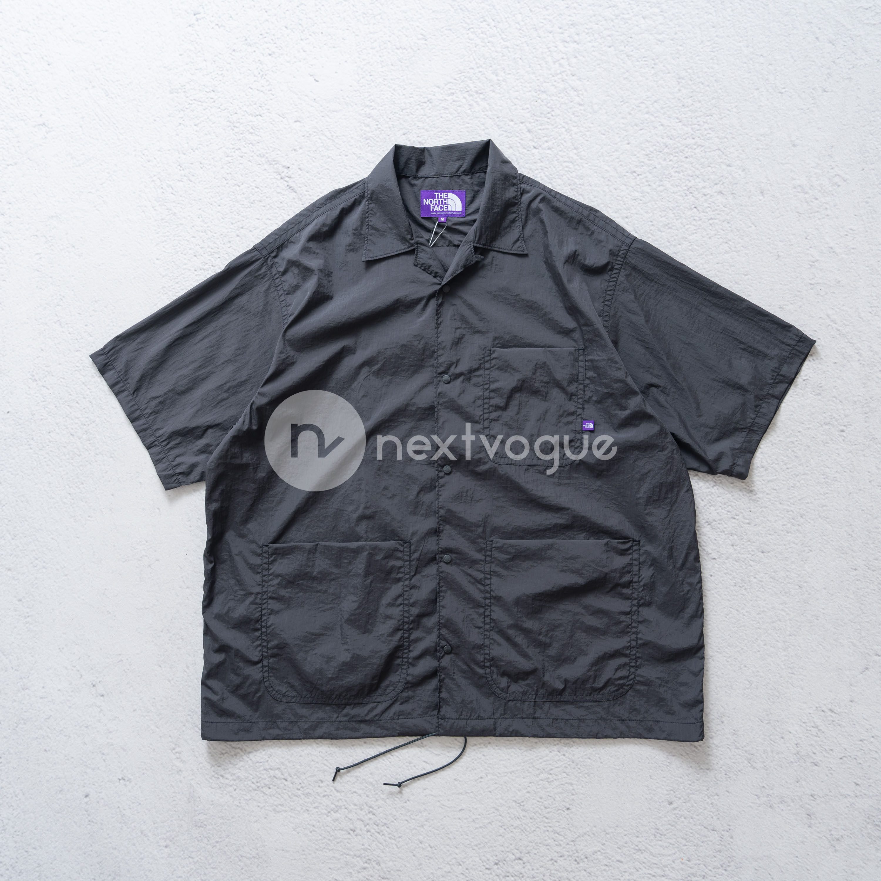 【NextVogue】TNF北面紫标Nylon Taffeta 超轻尼龙塔夫绸短袖衬衫 - 实物图