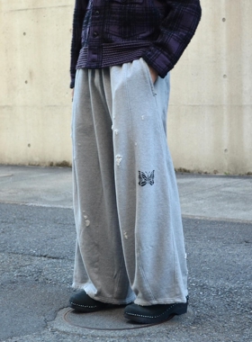 【NextVogue】NEEDLES Deconstructed HD Sweat Pant水洗破坏卫裤