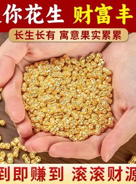 合金迷你仿真花生种子大米家居饰品摆件聚宝盆乔迁礼店铺开业祝福