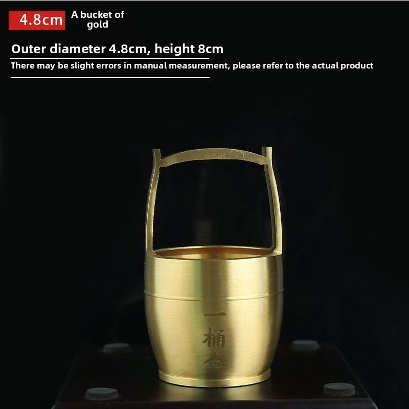 新乔迁防沙金花生元宝办公室金饰桶招财进宝五谷丰登