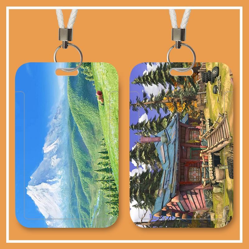 熊出没风景滑盖卡套校园