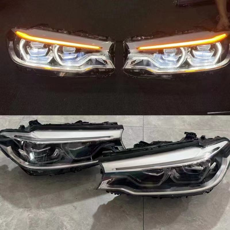 适用于宝马5系勺子大灯总成五系525 528 530Li G30 G38LED新款