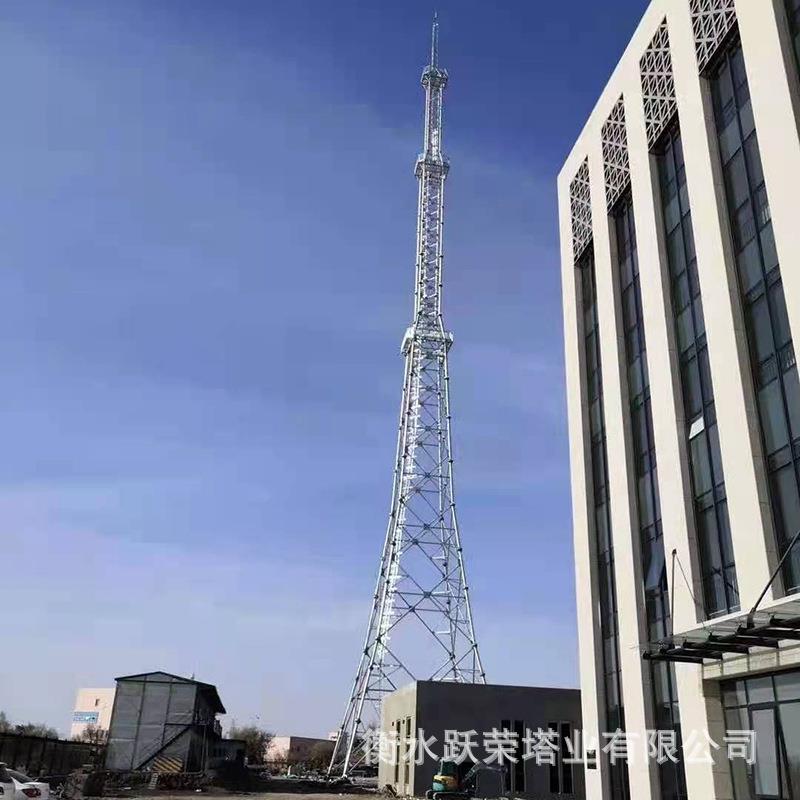 钢结构GH圆柱形避雷塔19米环形钢管避雷针塔造纸厂接闪杆塔厂家