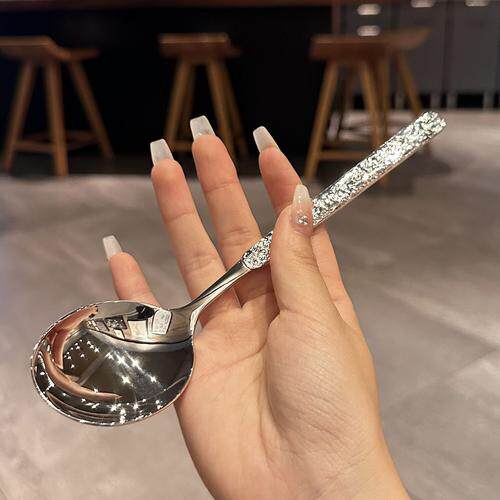 【老板娘自用】不锈钢圆头更吃饭勺子大圆勺汤匙调羹韩式勺