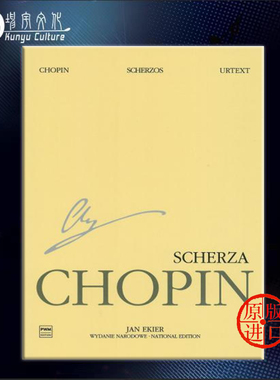 肖邦 谐谑曲 钢琴独奏 袖珍版 研习小总谱 非演奏用谱 波兰国家版PWM乐谱书 Fryderyk Chopin Scherzos for Piano PWM12155