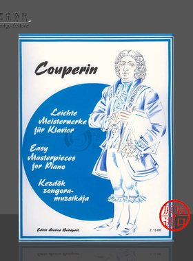 库普兰 简易钢琴大师作品 钢琴独奏 入门级 匈牙利布达佩斯原版进口乐谱书 Csurka Magda EASY MASTERPIECES FOR PIANO Z13495