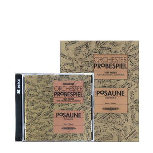 管弦乐队困难片段测试 长号独奏 CD可单拍 彼得斯原版乐谱书 Peters Test Pieces for Orchestral Auditions for Trombone Q8665