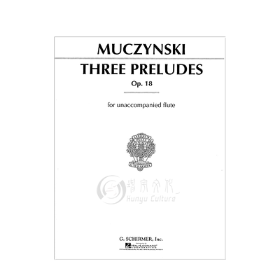 穆钦斯基长笛前奏曲op18三首