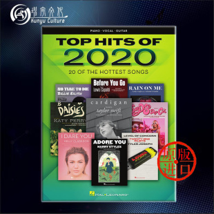 乐谱书 20首单曲 海伦德原版 and HL00355551 2020年热门歌曲集 Vocal Top 声乐吉他和钢琴 for 2020 Hits Guitar Piano