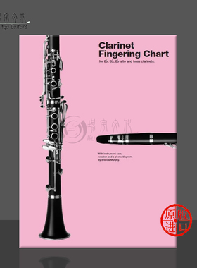 单簧管指法图表 布伦达 图片书 musicsales Brenda FINGERING CHART for Eb Bb Eb Alto and Bass Clarinets HL14011340