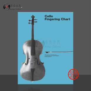 Fingering HL14041705 大提琴指法表图片版 Leonard Hal Chart Cello 进口教材 共6页海伦德原版 促销